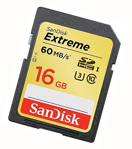 Scheda sandisk 16g extreme - sd,